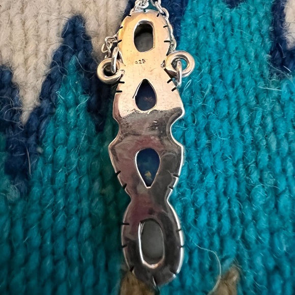 ❤️ Ethiopian Opal & Rose Quartz Necklace Southwestern Influence - Picture 6 of 10